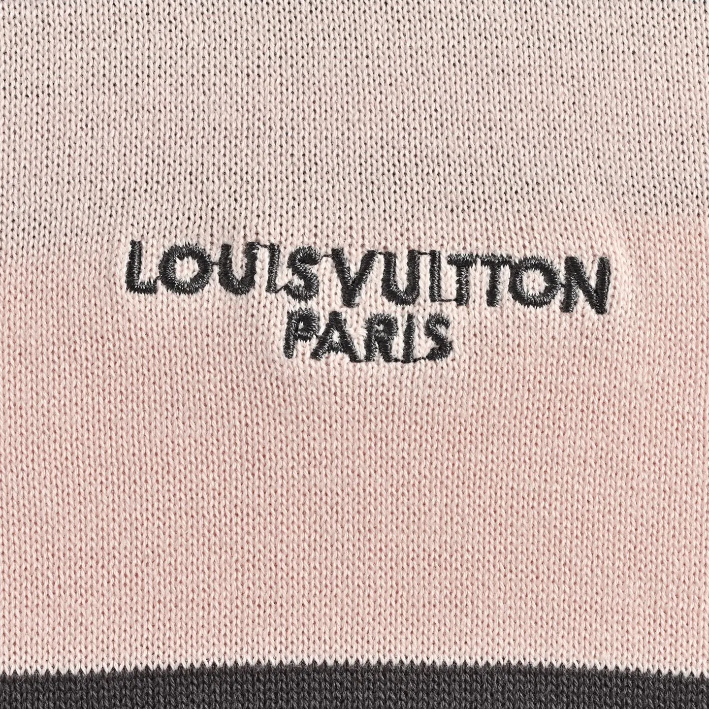 Louis Vuitton/Louis Vuitton 26ss contrasting color patchwork striped knitted short sleeves